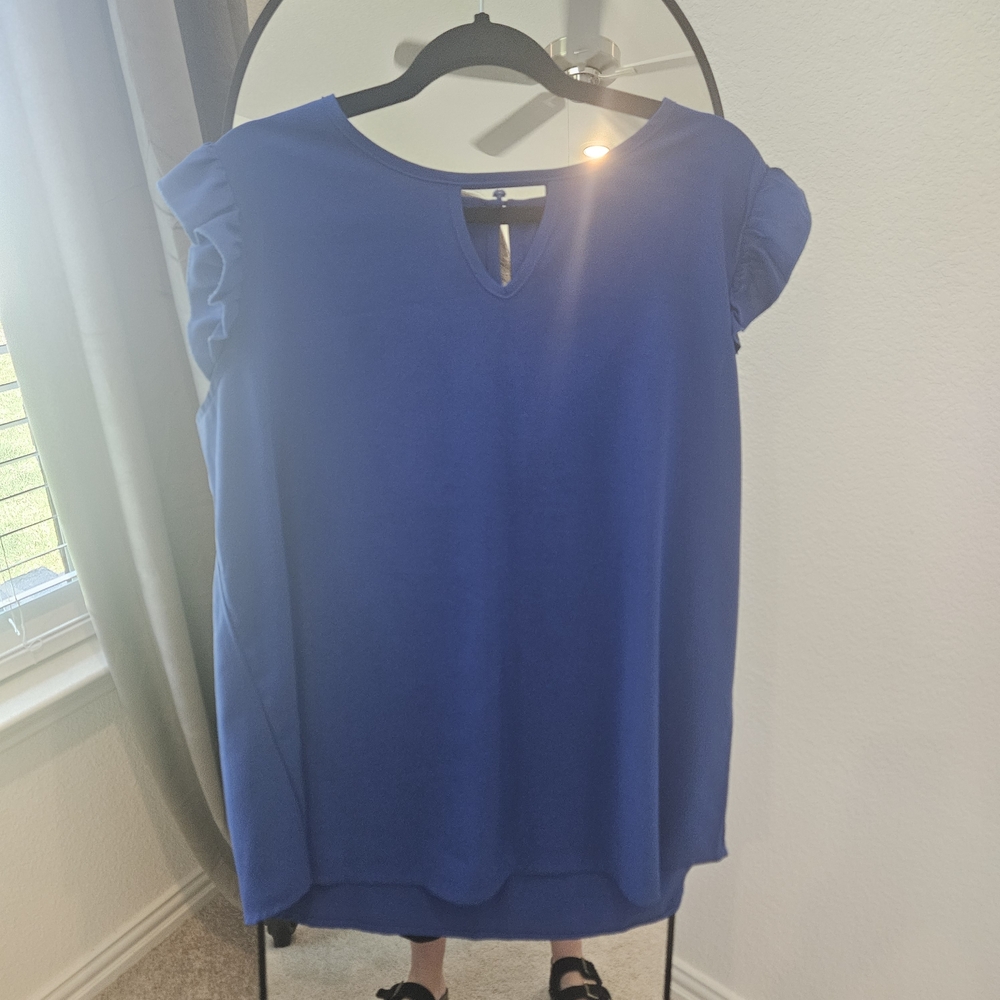 Elegant Blue Women's Top